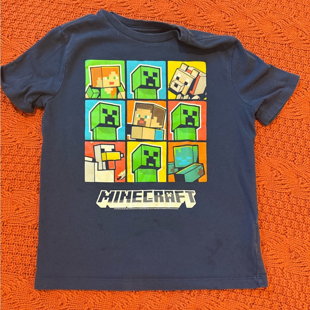 Old Navy Blue Short Sleeve Tee with Vibrant Design